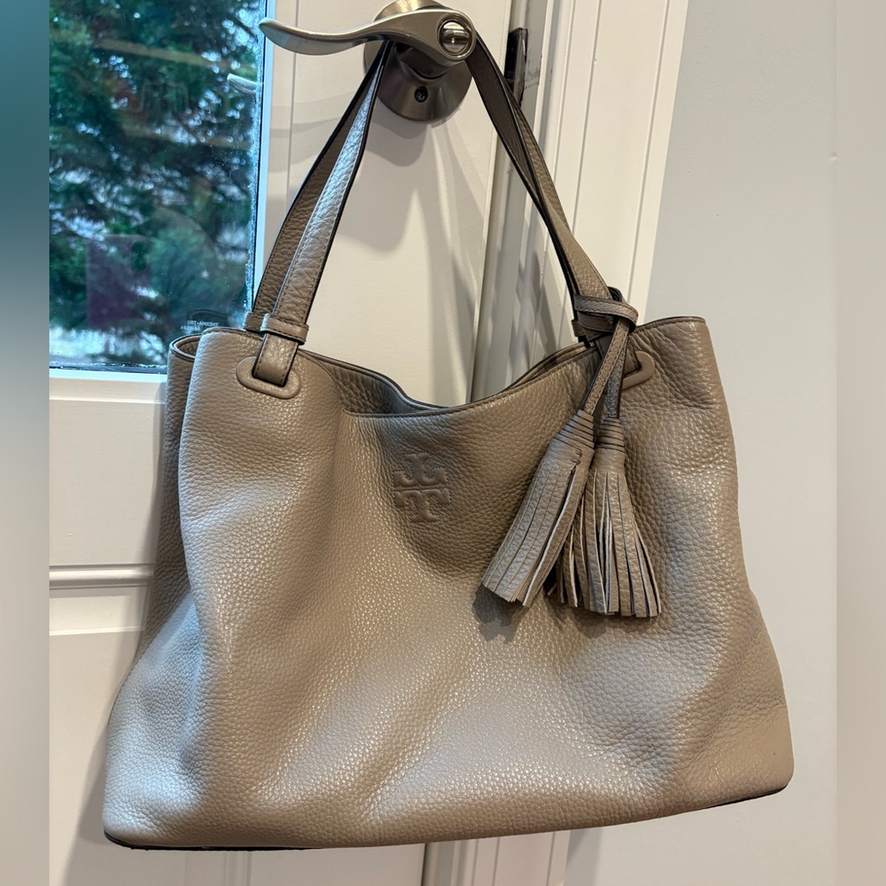 Tory Burch Thea Tassel Leather Tote
